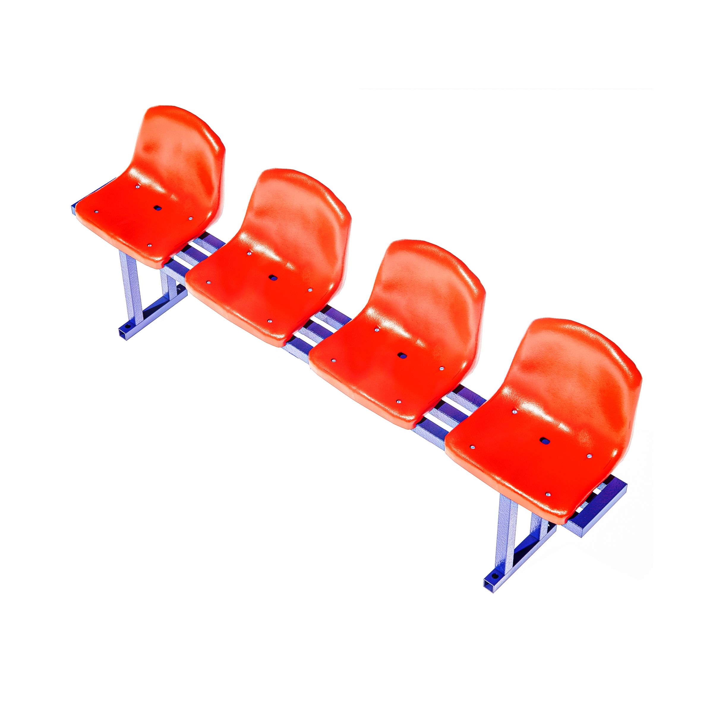 Трибуна 4 места 1 ряд спортивная уличная от производителя СпортСтройПроект