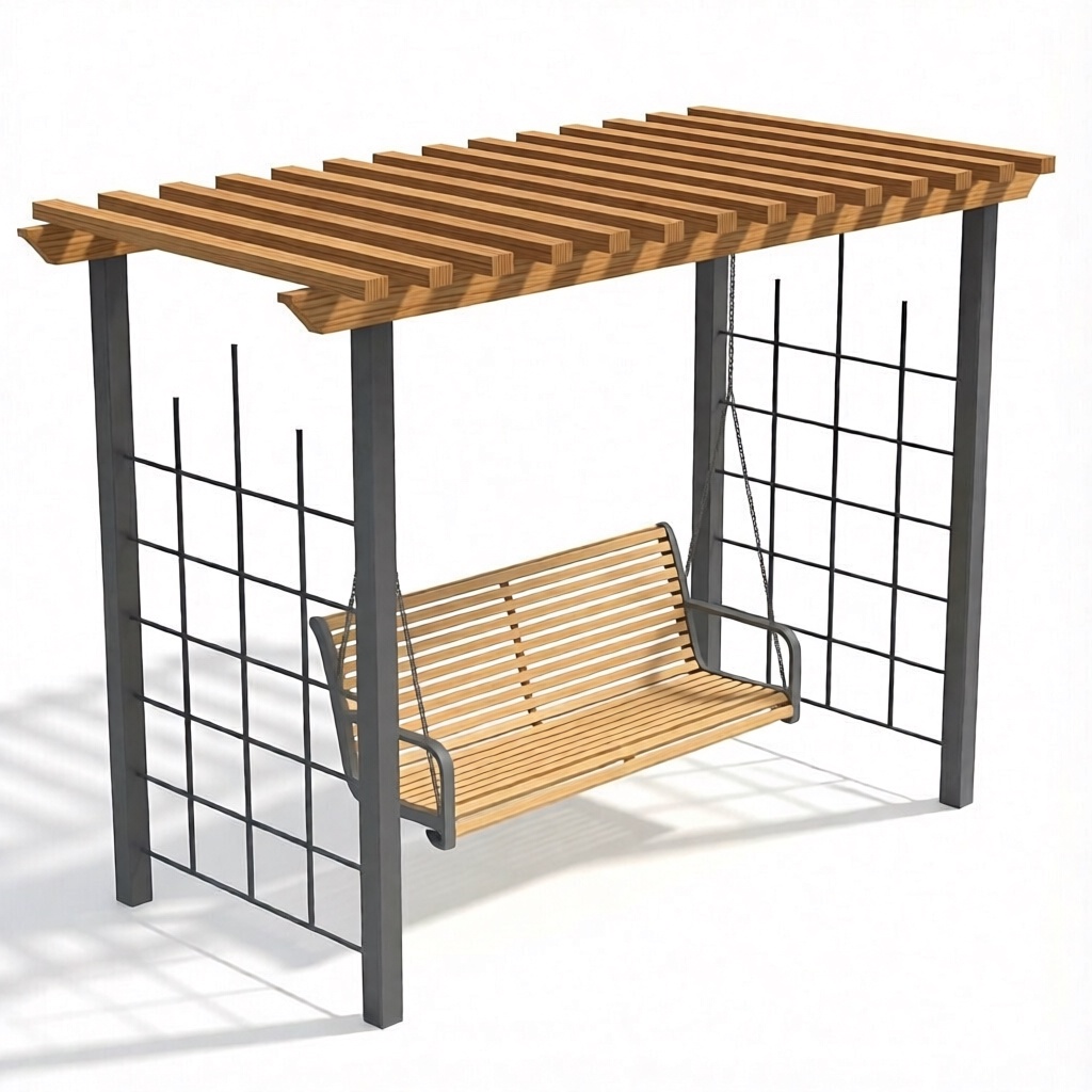 2224 ПЕРГОЛА диван-качели терраса