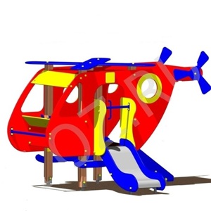 4401 Игровая конструкция «Вертолёт пожарный»
