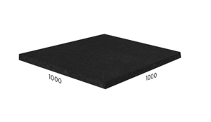 Резиновая плитка "Промышленная" 1000x1000x10 мм