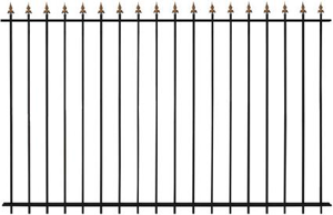 Забор кованый молотковый "Вологда" 2,5х1,8 м