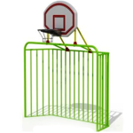 Ворота минифутбол с баскетбольным кольцом 4111