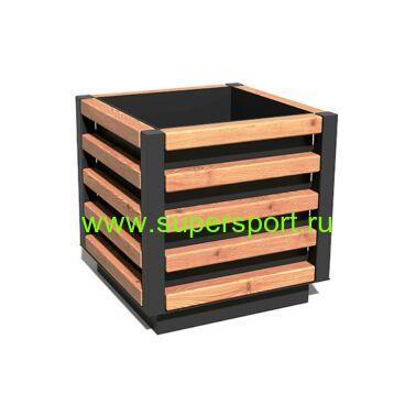 Вазон квадратный для цветов уличный