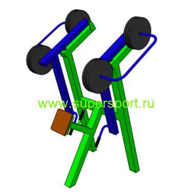 Т 0137 "Тяга к поясу стоя с изменяемой нагрузкой для одного"