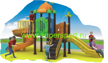 Игровой комплекс "Механик с 2 горками" HO 14901