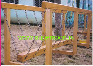 Деревянная конструкция "Дощечка на цепи" HO 18301