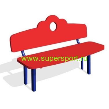 1275 Скамейка ДИВАН для детской площадки