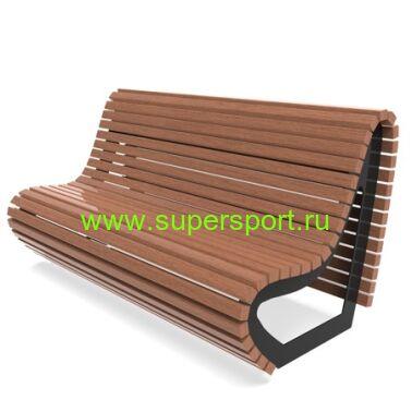 1214 Скамейка Корона парковая