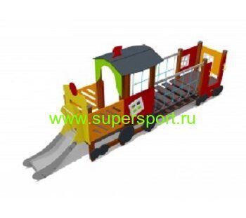 Игровой макет "Паровоз с 1 вагоном" Классика 032