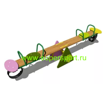2119 Качалка-балансир Друг-за-другом 4-х местная