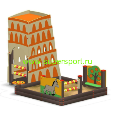 3243 Песочный дворик Пизанская башня для детской площадки