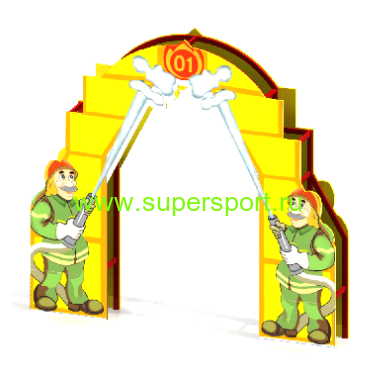 3602 Входная арка МЧС для детской площадки