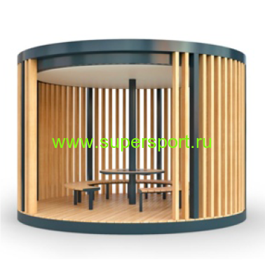 2245 ПЕРГОЛА навес со скамейками терраса