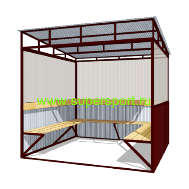 3233 Павильон курилка крытый