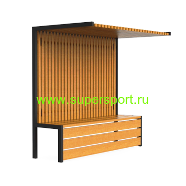 2264 ПЕРГОЛА навес со скамейкой терраса