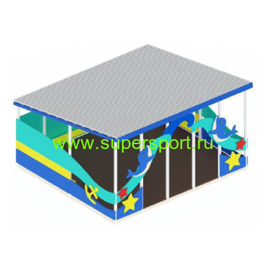 3405 Теневой навес Морской мир для детской площадки