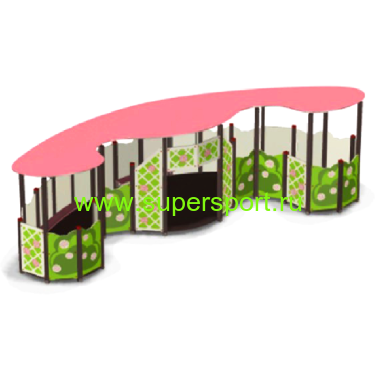 3414 Теневой навес Сад для детской площадки