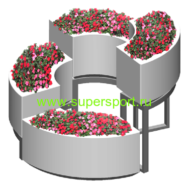 Цветочница бетонная вазон ВК-21 уличная для цветов