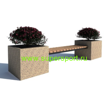 Скамейка Куб 600 парковая