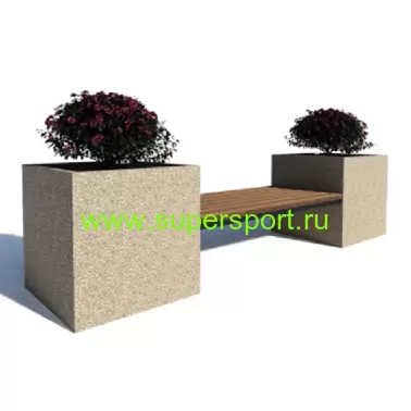 Скамейка Куб 750 парковая