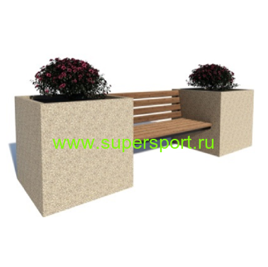 Скамейка Куб 900 парковая