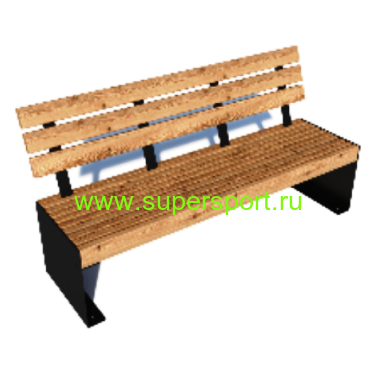 Скамейка деревянная парковая