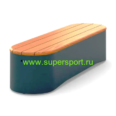 Скамья тумба овальная парковая