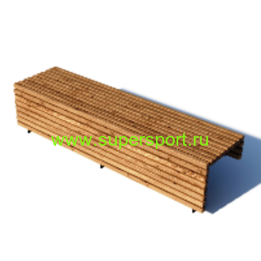 Скамейка деревянная парковая