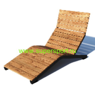 Лежак шезлонг парковый пляжный