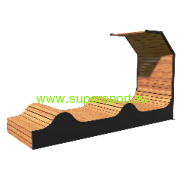 Шезлонг с навесом пляжный