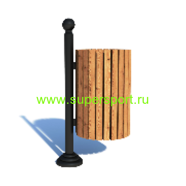 Урна на ножке Норма деревянная для мусора