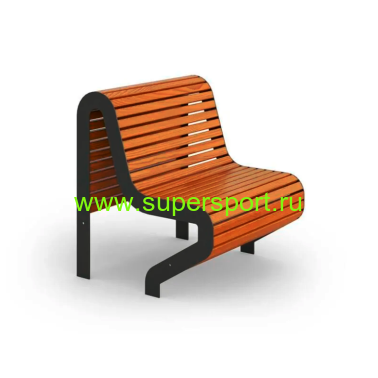 Скамейка Сити со спинкой парковая