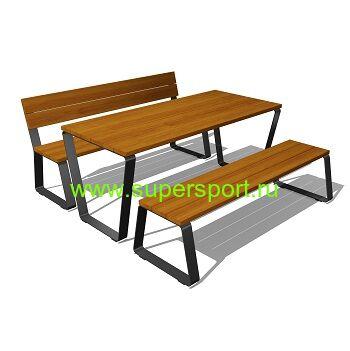 Стол с лавками 134