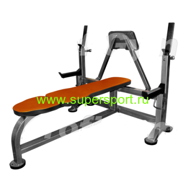 Скамья для жима со страховочными упорами и упором для партнера