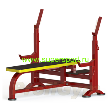 Скамья для жима с подножками и упорами