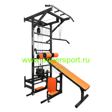 Спортивный комплекс грузоблочный + гиперэкстензия + брусья