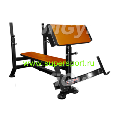 Скамья-стойка для жима штанги лежа + скамья Скотта