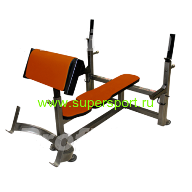 Скамья-стойка для жима штанги лежа + парта Скотта