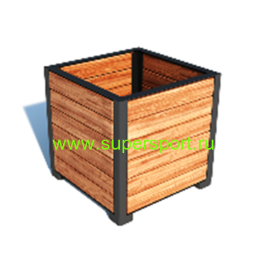 Вазон для цветов уличный деревянный