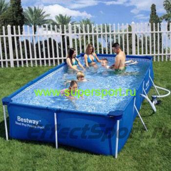 Каркасный прямоугольный бассейн 400х211х81см, 5700л
