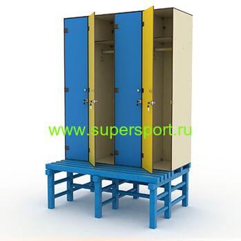 Шкаф 4-1+скамья-подставка