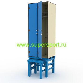 Шкаф 2-1 с выдвижной скамьей