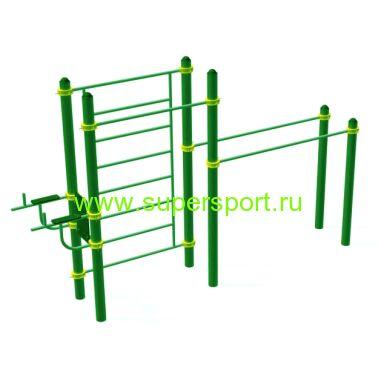 Лестница, брусья, перекладина с вертикальным прессом СК-7.81