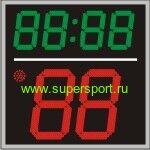 Время атаки с индикацией времени игры