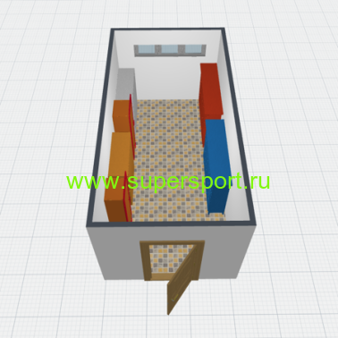 Агрегатная для мобильных раздевалок, 18 кв.м