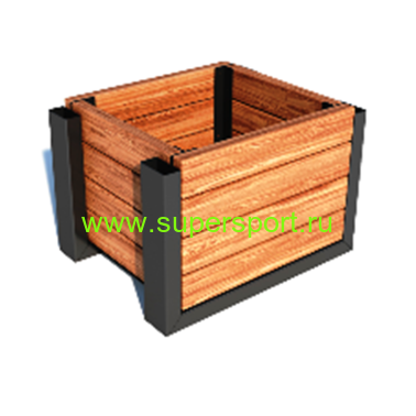 Вазон для цветов уличный деревянный