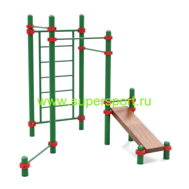 Скамьи для пресса, турники 3, упор и шведская стенка СК-7.8