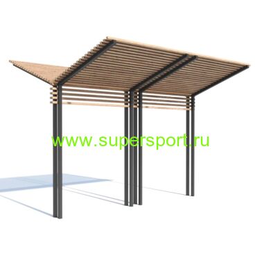 ПЕРГОЛА навес-терраса двухсторонняя