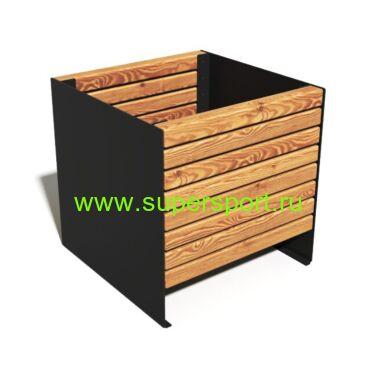 Вазон квадратный для цветов уличный