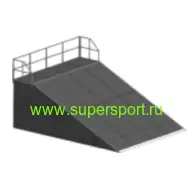 Флэтбенк, разгонная горка прямая с подиумом